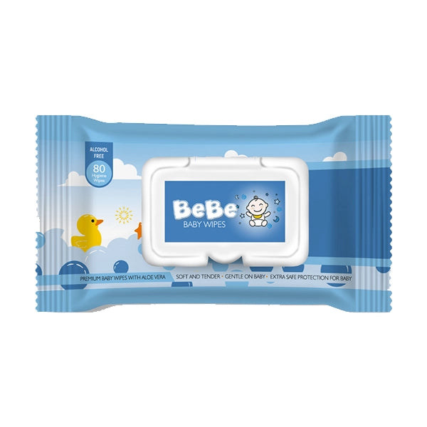 Babe Baby Wipes-Blue